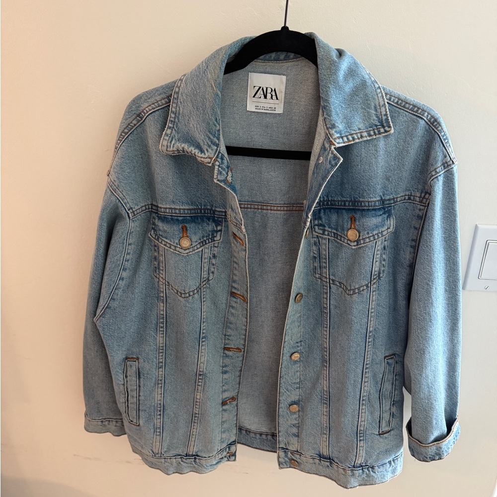 Zara Blue oversized Jean Jacket